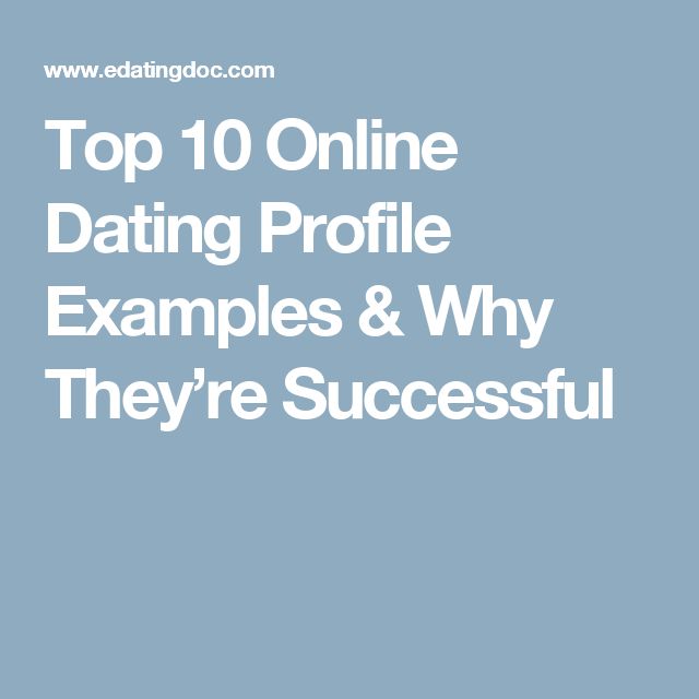 Profile Successful Dating